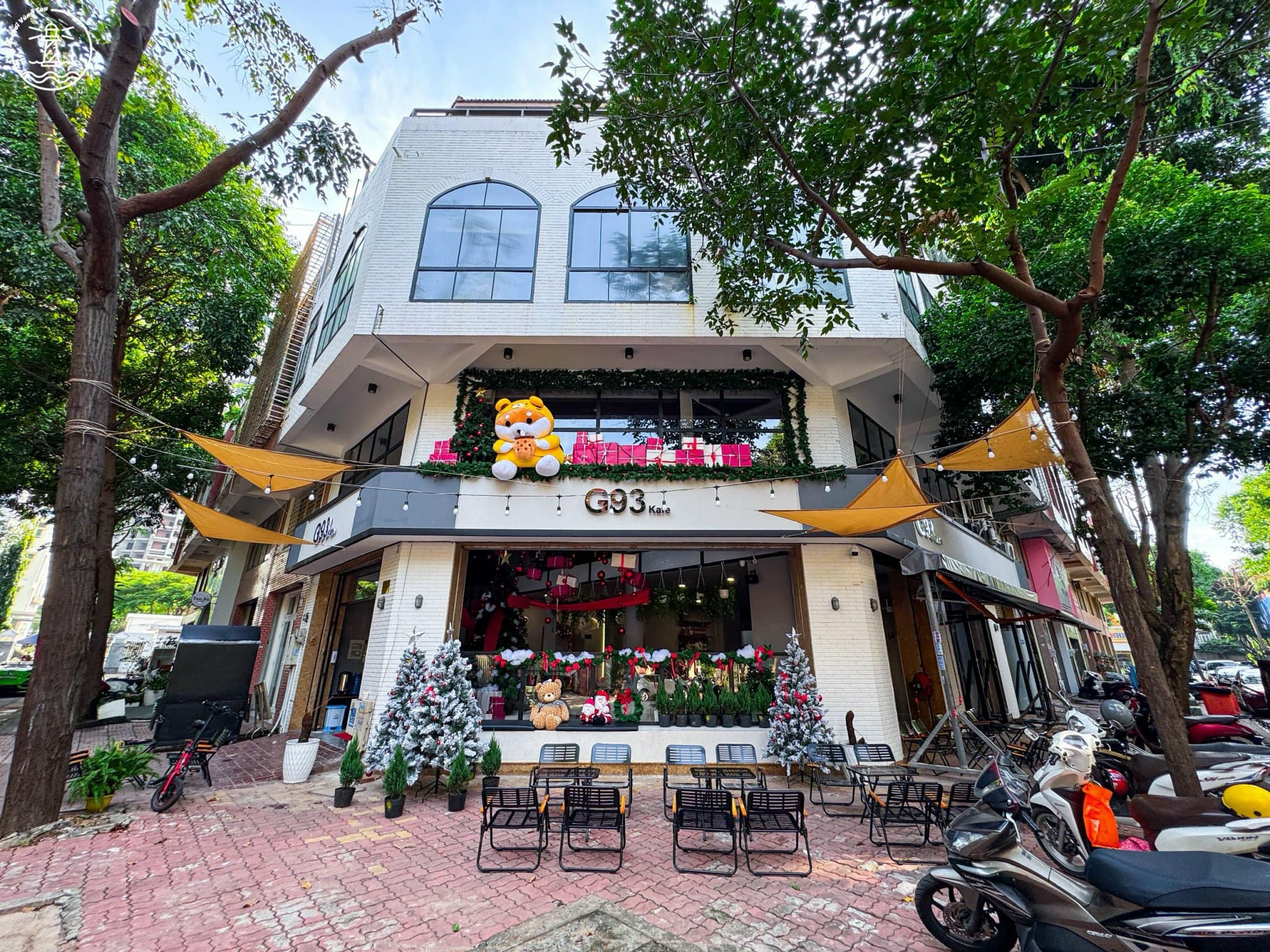 cafe Vũng Tàu decor Noel 2024