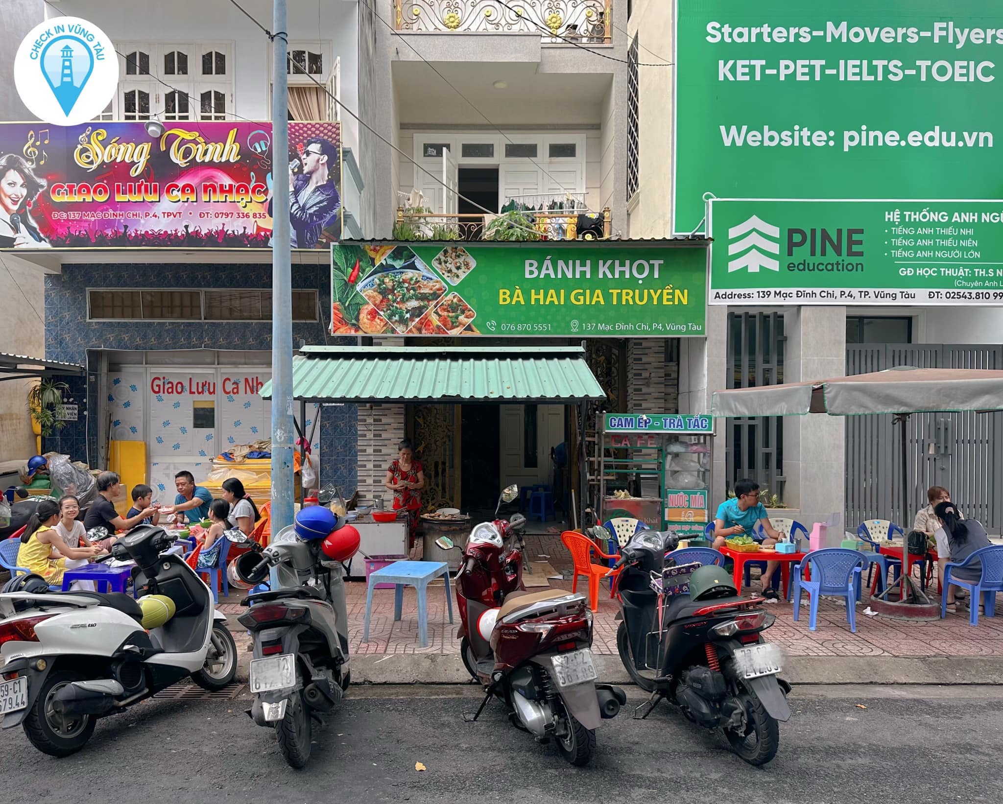 list bánh khọt Vũng Tàu