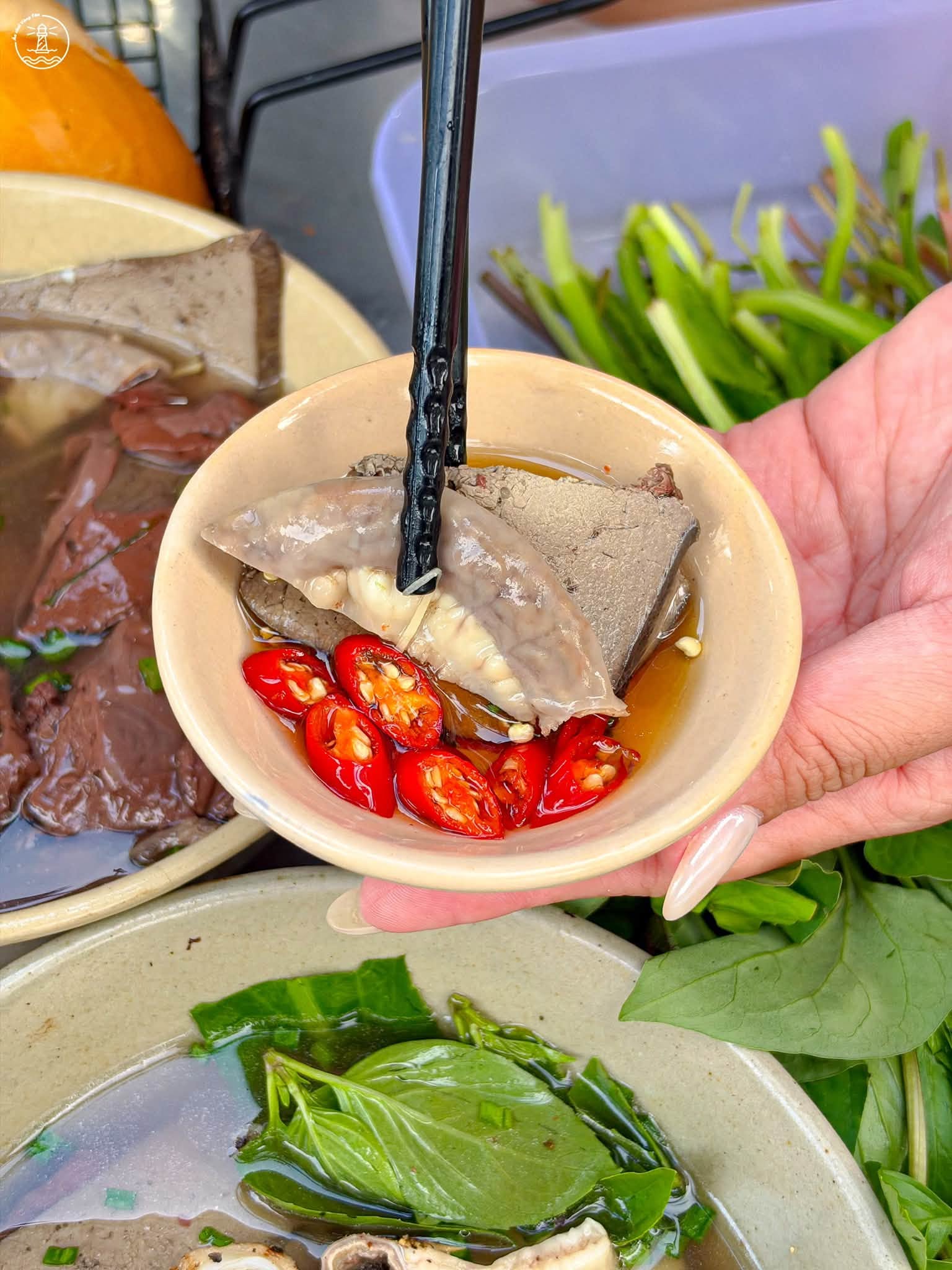 huyết chưng Xứ Nẫu quán